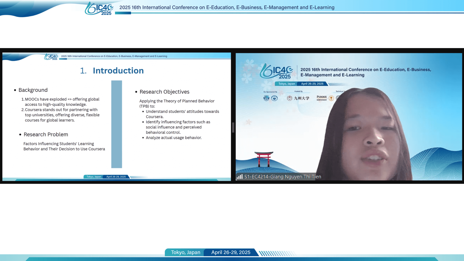 Best Presentation Award Winner - Online Session 1